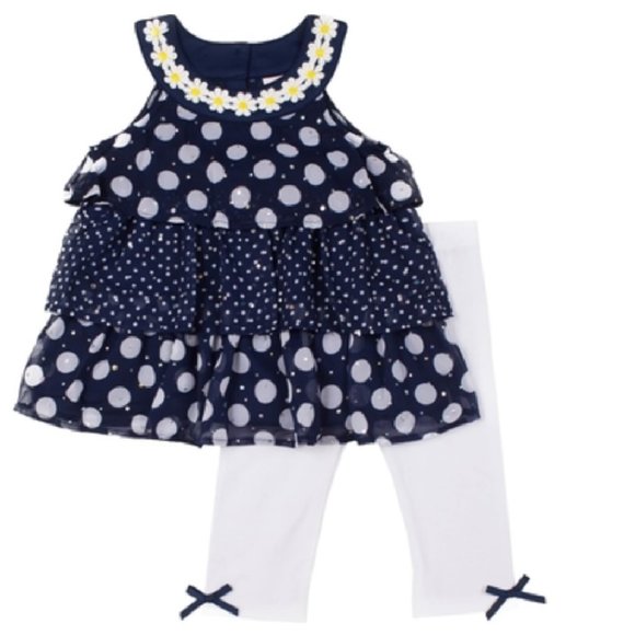 Little Lass Other - 2 pc. Printed Chiffon w/ Disco Dots Skimmer Set 2T Little Lass Other - 2 pc. Printed Chiffon w/ Disco Dots Skimmer Set 2T
